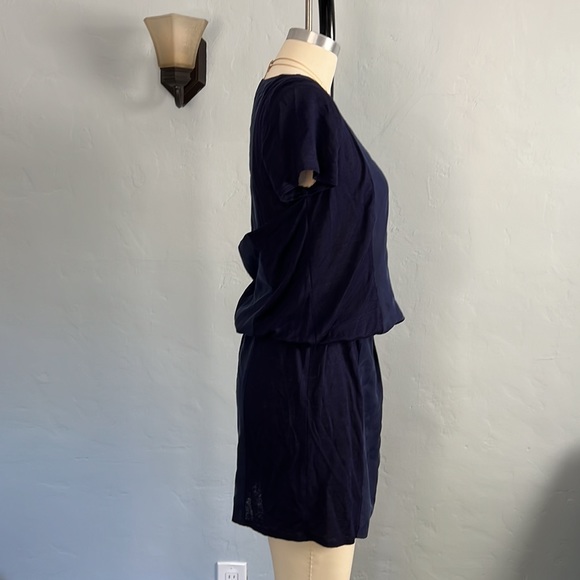 SOFT JOIE Two-Tone Cowl Back/Peek-A-Boo Back Dress - Blue - Size: Small - Picture 4 of 16